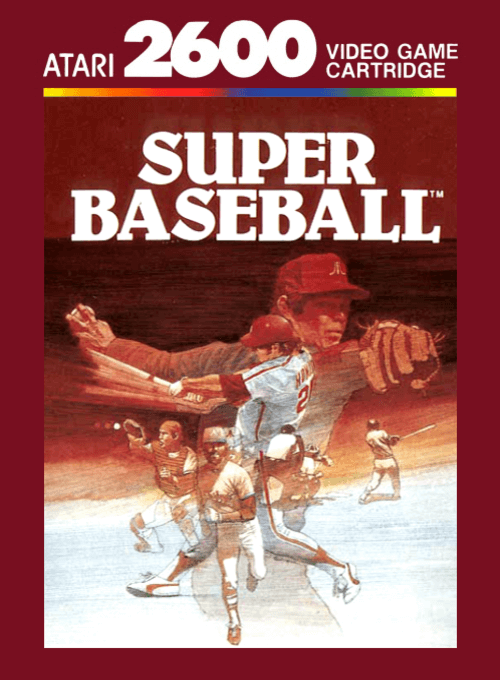 Baseball box art for Atari 2600